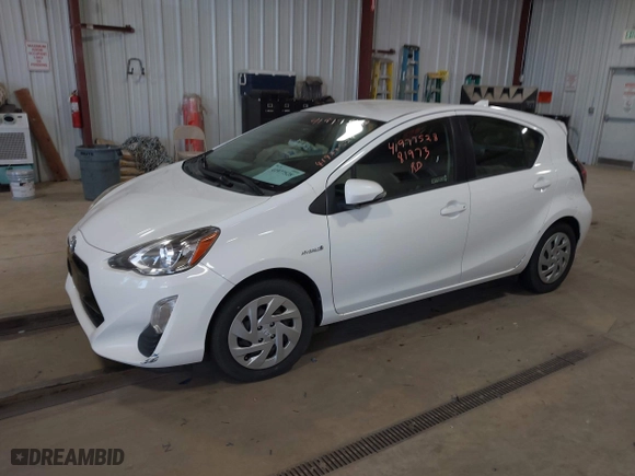 2016 Toyota Prius c One with VIN JTDKDTB30G1125106, listed as a IAAI auction lot 41977528 with 81,973 mi miles. Bid and sale history available at carsss.com. Image 17.