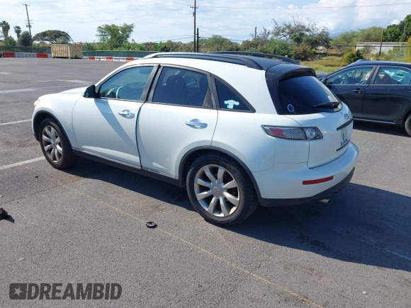 2007 Infiniti FX with VIN JNRAS08UX7X101490, listed as a IAAI auction lot 41820811 with 128,111 mi miles. Bid and sale history available at carsss.com. Image 3.