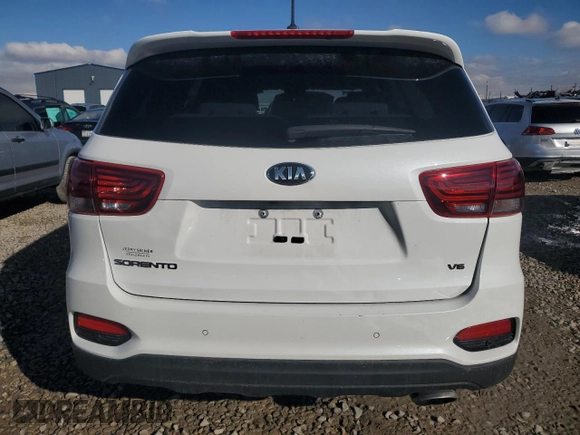 2020 Kia Sorento LX V6 with VIN 5XYPGDA50LG656886, listed as a Copart auction lot 46070915 with 50,971 mi miles and Salvage Title. Bid and sale history available at carsss.com. Image 6.