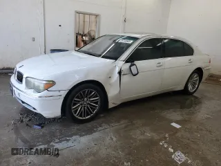 2004 BMW 7 Series 745Li z VIN WBAGN63424DS49560, wystawiony jako Copart lot #59749505 z przebiegiem Nie podano mil oraz Szkoda całkowita • Salvage title. Historia ofert i sprzedaży dostępna na DreamBid. Obrazek 1.