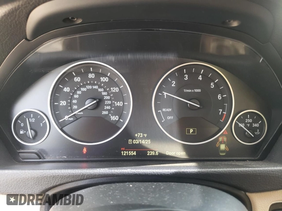 2015 BMW 3 Series 328i with VIN WBA3A5C5XFF610506, listed as a Copart auction lot 48515385 with 121,554 mi miles and Salvage Title. Bid and sale history available at carsss.com. Image 9.
