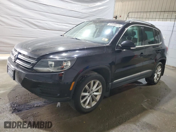 2017 Volkswagen Tiguan Wolfsburg Edition with VIN WVGSV7AX0HW502932, listed as a Copart auction lot 61498075 with 133,479 mi miles and Clean title. Bid and sale history available at DreamBid. Image 1.
