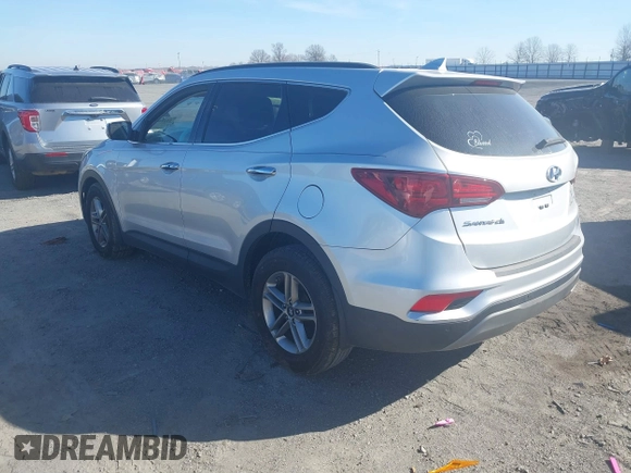 2018 Hyundai Santa Fe Sport 2.4L with VIN 5XYZU3LB8JG518668, listed as a IAAI auction lot 41673466 with 81,791 mi miles. Bid and sale history available at carsss.com. Image 3.
