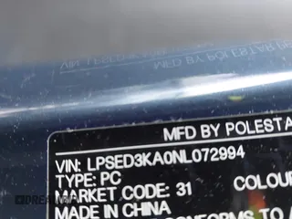 2022 Polestar 2 z VIN LPSED3KA0NL072994, wystawiony jako IAAI lot #41722564 z przebiegiem 44 897 mil mil oraz . Historia ofert i sprzedaży dostępna na DreamBid. Obrazek 9.