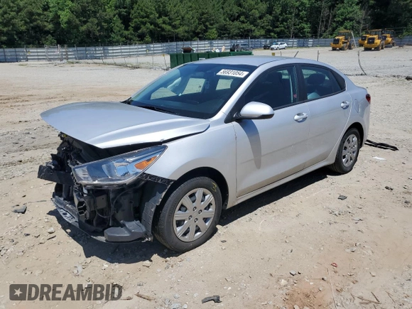 2021 Kia Rio S with VIN 3KPA24AD5ME382580, listed as a Copart auction lot 56931054 with 63,445 mi miles and Salvage Title. Bid and sale history available at DreamBid. Image 1.