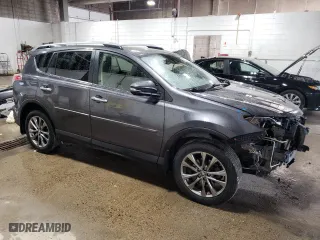 2018 Toyota RAV4 Limited with VIN JTMDFREV2JJ207798, listed as a Copart auction lot 53520235 with 76,657 mi miles and Salvage Title. Bid and sale history available at carsss.com. Image 4.