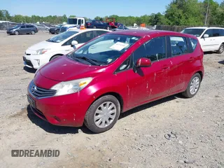 2014 Nissan Note SV with VIN 3N1CE2CP3EL412381, listed as a IAAI auction lot 42134204 with 61,189 mi miles and . Bid and sale history available at DreamBid. Image 2.