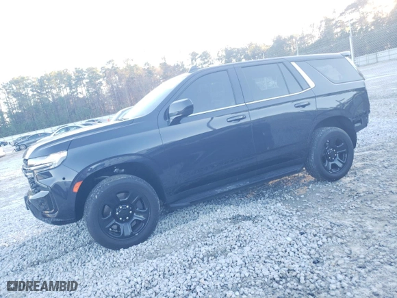 2022 Chevrolet Tahoe Commercial with VIN 1GNSCLED5NR336184, listed as a Copart auction lot 82220764 with 14,950 mi miles and Salvage Title. Bid and sale history available at carsss.com. Image 1.