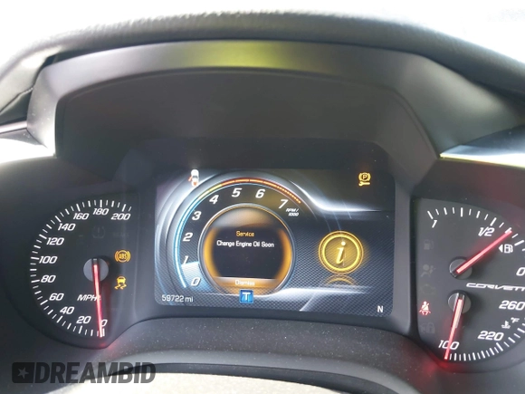 2015 Chevrolet Corvette 1LT z VIN 1G1YA2D77F5122992, wystawiony jako IAAI lot #42386670 z przebiegiem 59 722 mil mil oraz . Historia ofert i sprzedaży dostępna na DreamBid. Obrazek 7.