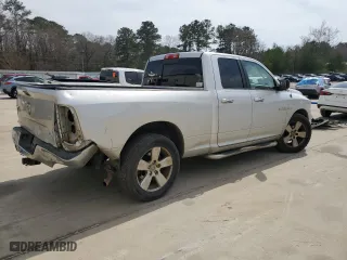 2010 Dodge Ram 1500 SLT with VIN 1D7RB1GT4AS139115, listed as a Copart auction lot 48408365 with 331,235 mi miles and Salvage Title. Bid and sale history available at carsss.com. Image 3.