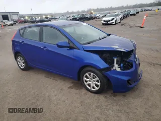 2012 Hyundai Accent GS with VIN KMHCT5AE7CU012313, listed as a Copart auction lot 81174134 with 173,415 mi miles and Salvage title. Bid and sale history available at DreamBid. Image 4.