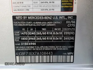 2007 Mercedes-Benz GL-Class with VIN 4JGBF71EX7A108443, listed as a Copart auction lot 75088444 with 180,949 mi miles and Salvage Title. Bid and sale history available at carsss.com. Image 13.