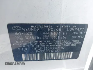 2023 Genesis G80 z VIN KMTGE4S15PU007107, wystawiony jako IAAI lot #42205296 z przebiegiem 29 878 mil mil oraz . Historia ofert i sprzedaży dostępna na DreamBid. Obrazek 9.