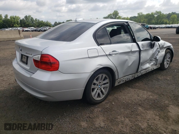 2007 BMW 3 Series 328xi with VIN WBAVC73527KP32168, listed as a Copart auction lot 63793745 with 145,786 mi miles and Salvage title. Bid and sale history available at DreamBid. Image 3.