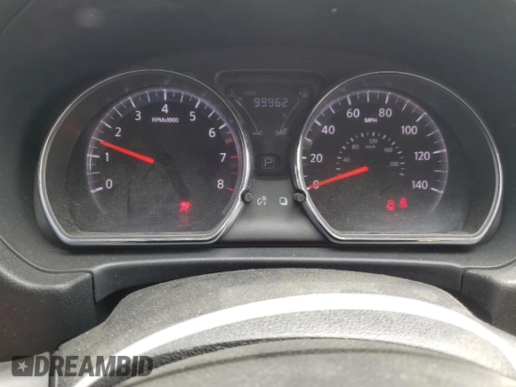 2016 Nissan Versa S Plus with VIN 3N1CN7AP8GL843091, listed as a Copart auction lot 58666595 with 99,962 mi miles and Salvage title. Bid and sale history available at DreamBid. Image 9.