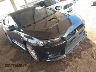 2013 Mitsubishi Lancer Evolution GSR with VIN JA32W8FV6DU009257, listed as a IAAI auction lot 41917942 with 125,279 mi miles. Bid and sale history available at carsss.com. Image 1.