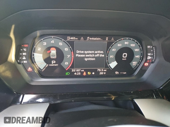 2022 Audi S3 Premium Plus z VIN WAUH3CGY2NA005111, wystawiony jako Copart lot #83374994 z przebiegiem 35 187 mil mil oraz Szkoda całkowita • Salvage title. Historia ofert i sprzedaży dostępna na DreamBid. Obrazek 9.