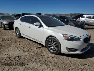 2014 Kia Cadenza Premium with VIN KNALN4D7XE5152520, listed as a Copart auction lot 47031785 with 142,386 mi miles and Salvage Title. Bid and sale history available at carsss.com. Image 4.