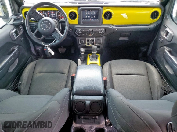 2020 Jeep Wrangler Unlimited Sport S with VIN 1C4HJXDN0LW276906, listed as a Copart auction lot 61099705 with 103,873 mi miles and Salvage title. Bid and sale history available at DreamBid. Image 8.