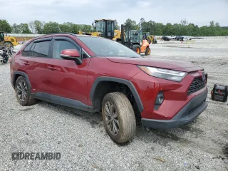 2022 Toyota RAV4 Hybrid XLE Premium with VIN 4T3B6RFV5NU074838, listed as a Copart auction lot 56697215 with 61,309 mi miles and Salvage title. Bid and sale history available at DreamBid. Image 4.