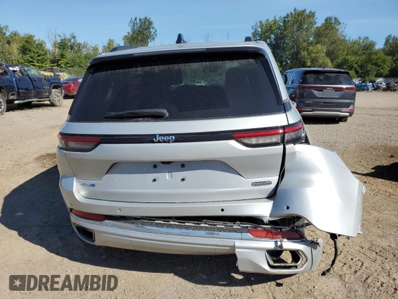 2022 Jeep Grand Cherokee Overland with VIN 1C4RJYD64N8756960, listed as a Copart auction lot 69174624 with 23,249 mi miles and Salvage title. Bid and sale history available at DreamBid. Image 6.