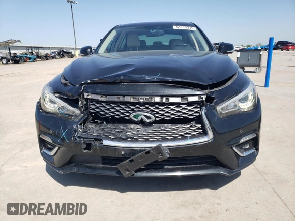 2018 Infiniti Q50 Luxe z VIN JN1EV7APXJM366783, wystawiony jako Copart lot #51775315 z przebiegiem 35 972 mil mil oraz Szkoda całkowita • Salvage title. Historia ofert i sprzedaży dostępna na DreamBid. Obrazek 5.
