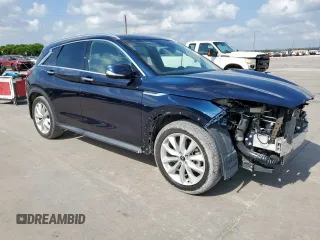2019 Infiniti QX50 Essential with VIN 3PCAJ5M30KF111736, listed as a Copart auction lot 59360515 with 34,322 mi miles and Clean title. Bid and sale history available at DreamBid. Image 4.