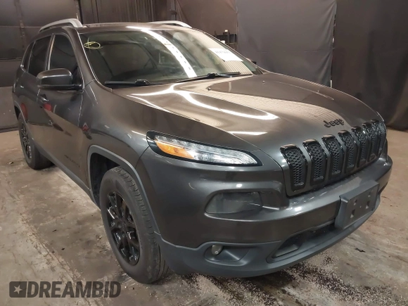 2016 Jeep Cherokee Latitude with VIN 1C4PJMCS4GW360475, listed as a IAAI auction lot 41479053 with 154,554 mi miles. Bid and sale history available at carsss.com. Image 1.