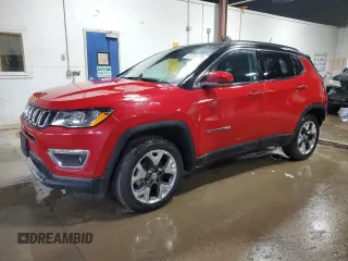 2021 Jeep Compass Limited with VIN 3C4NJDCB9MT599965, listed as a Copart auction lot 49705175 with 65,182 mi miles and Salvage Title. Bid and sale history available at carsss.com. Image 1.