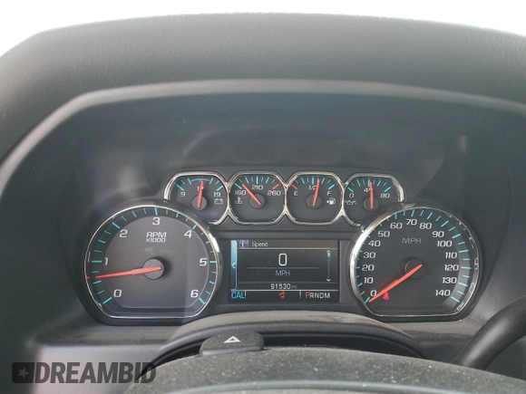 2016 Chevrolet Silverado 1500 LT with VIN 3GCUKREC8GG379208, listed as a Copart auction lot 53381765 with 91,530 mi miles and Salvage Title. Bid and sale history available at DreamBid. Image 9.