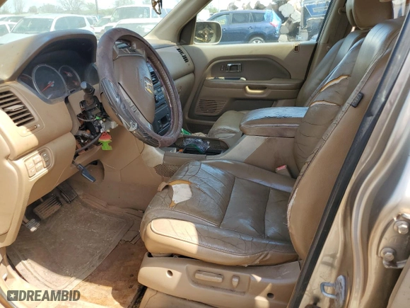 2006 Honda Pilot EX-L with RES with VIN 5FNYF286X6B003228, listed as a Copart auction lot 46131665 with 0 mi miles and Salvage Title. Bid and sale history available at carsss.com. Image 7.