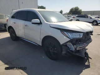 2017 Acura MDX Technology with VIN 5FRYD3H52HB006516, listed as a Copart auction lot 60919965 with Not provided miles and Salvage title. Bid and sale history available at DreamBid. Image 4.