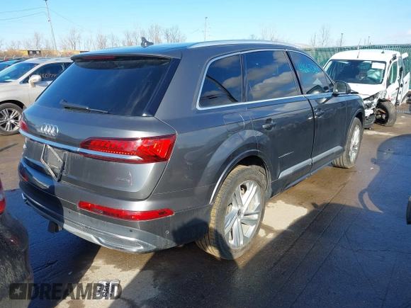 2021 Audi Q7 Premium with VIN WA1AJAF79MD029047, listed as a IAAI auction lot 41667083 with 1 mi miles. Bid and sale history available at carsss.com. Image 4.