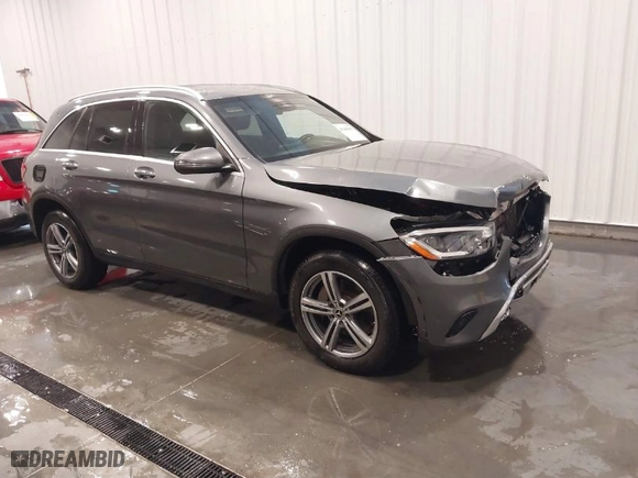 2021 Mercedes-Benz GLC with VIN W1N0G8EB1MF867732, listed as a IAAI auction lot 41409037 with 77,279 mi miles. Bid and sale history available at carsss.com. Image 1.