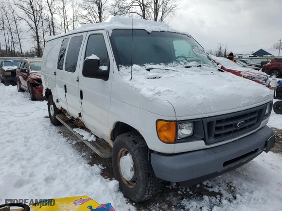 2006 Ford Econoline Cargo Van with VIN 1FTNE24W66DA71416, listed as a Copart auction lot 82983404 with 77,443 mi miles and Clean Title. Bid and sale history available at carsss.com. Image 4.