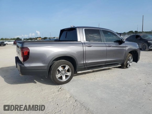 2024 Honda Ridgeline RTL with VIN 5FPYK3F57RB028966, listed as a Copart auction lot 60211885 with 10,963 mi miles and Salvage title. Bid and sale history available at DreamBid. Image 3.