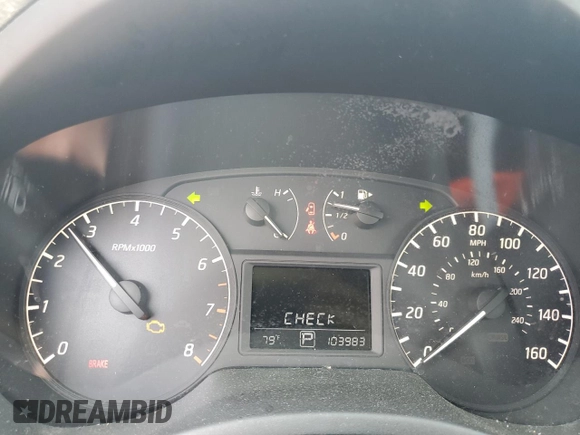 2017 Nissan Sentra S with VIN 3N1AB7AP5HY352479, listed as a Copart auction lot 58863705 with 103,983 mi miles and Salvage title. Bid and sale history available at DreamBid. Image 9.
