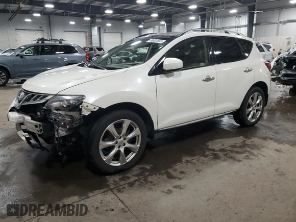 2014 Nissan Murano S with VIN JN8AZ1MUXEW403716, listed as a Copart auction lot 46852465 with 112,766 mi miles and Salvage Title. Bid and sale history available at carsss.com. Image 1.