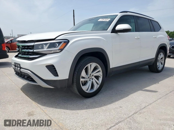 2021 Volkswagen Atlas SE z VIN 1V2HR2CA5MC576100, wystawiony jako Copart lot #57097035 z przebiegiem 103 603 mil mil oraz Czysty tytuł • Clean title. Historia ofert i sprzedaży dostępna na DreamBid. Obrazek 1.