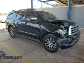 2012 Toyota Sequoia Limited with VIN 5TDJY5G1XCS066467, listed as a Copart auction lot 71124024 with 153,349 mi miles and Salvage Title. Bid and sale history available at carsss.com. Image 4.