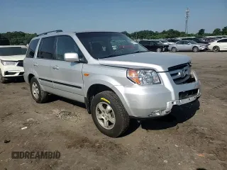 2008 Honda Pilot EX-L with VIN 5FNYF18558B057119, listed as a Copart auction lot 62219805 with 220,929 mi miles and Salvage title. Bid and sale history available at DreamBid. Image 14.