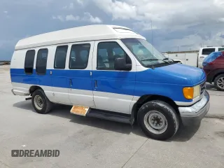 2003 Ford Econoline Cargo with VIN 1FDNS24L63HB98083, listed as a Copart auction lot 65953715 with 121,326 mi miles and Salvage title. Bid and sale history available at DreamBid. Image 4.