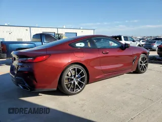 2020 BMW 8 Series 840i with VIN WBAAE2C05LCD13691, listed as a Copart auction lot 72885664 with 28,107 mi miles and Salvage Title. Bid and sale history available at carsss.com. Image 3.