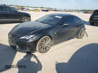 2022 Lexus RC 350 F Sport with VIN JTHGZ5BC2N5026164, listed as a Copart auction lot 56748595 with 36,924 mi miles and Salvage title. Bid and sale history available at DreamBid. Image 1.