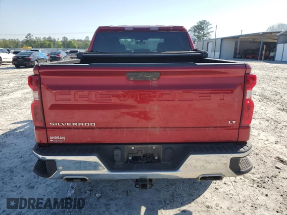 2022 Chevrolet Silverado 1500 LT with VIN 1GCUYDEDXNZ230192, listed as a Copart auction lot 52955185 with 39,586 mi miles and Salvage Title. Bid and sale history available at DreamBid. Image 6.
