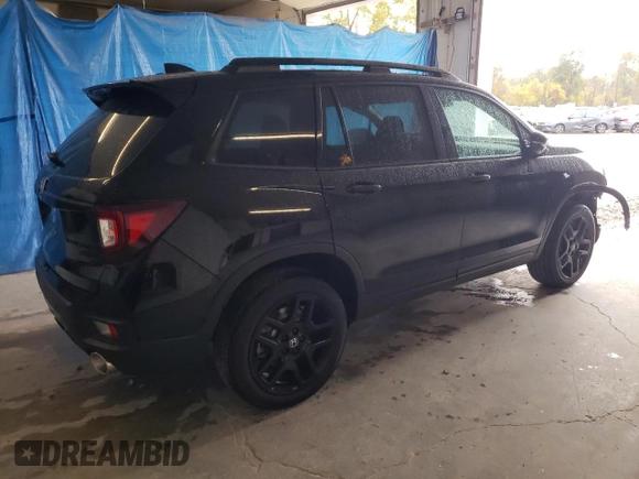 2025 Honda Passport Black Edition z VIN 5FNYF8H80SB002779, wystawiony jako Copart lot #75640054 z przebiegiem 269 mil mil oraz Szkoda całkowita • Salvage title. Historia ofert i sprzedaży dostępna na DreamBid. Obrazek 3.