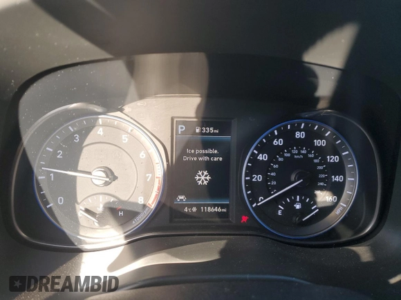 2020 Hyundai Kona Limited with VIN KM8K33A51LU416806, listed as a Copart auction lot 82025224 with 118,646 mi miles and Non Repairable. Bid and sale history available at carsss.com. Image 9.