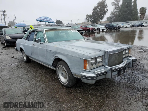 1977 Lincoln Continental with VIN 7W84F813150, listed as a Copart auction lot 45213895 with 91,794 mi miles and Salvage Title. Bid and sale history available at DreamBid. Image 4.