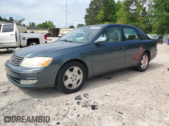 2003 Toyota Avalon XL z VIN 4T1BF28B43U322481, wystawiony jako Copart lot #51876905 z przebiegiem 135 237 mil mil oraz Szkoda całkowita • Salvage title. Historia ofert i sprzedaży dostępna na DreamBid. Obrazek 1.