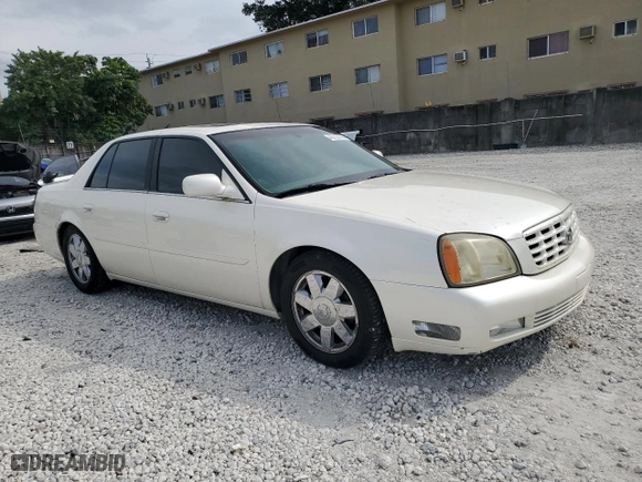 2003 Cadillac DeVille DTS with VIN 1G6KF57973U204531, listed as a Copart auction lot 45712115 with 107,737 mi miles and Salvage Title. Bid and sale history available at carsss.com. Image 4.